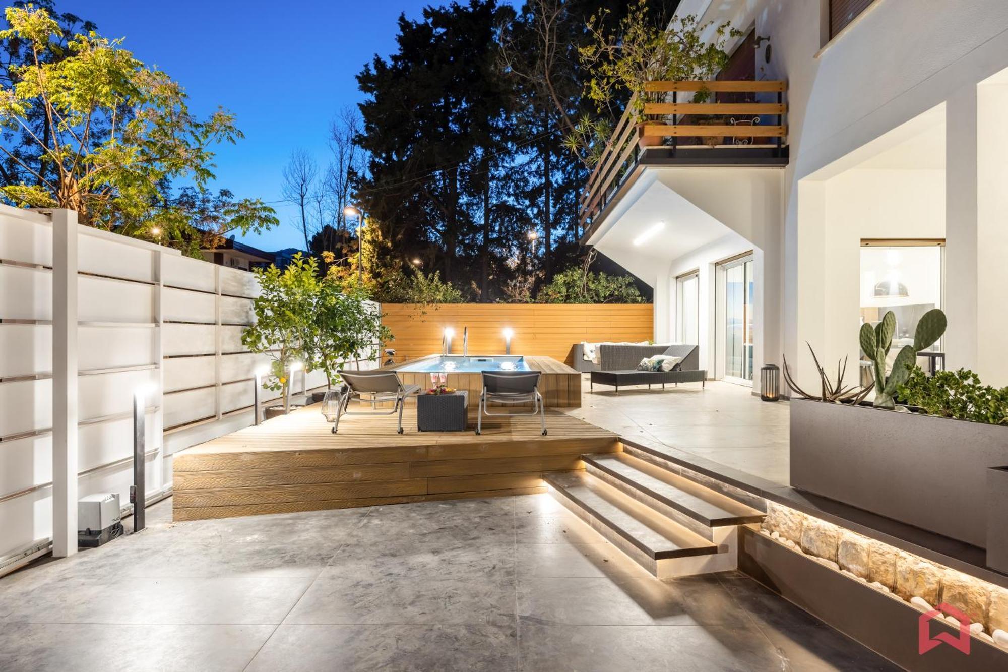 Appartamento In Villa Con Piscina Privata Palermo Exteriör bild
