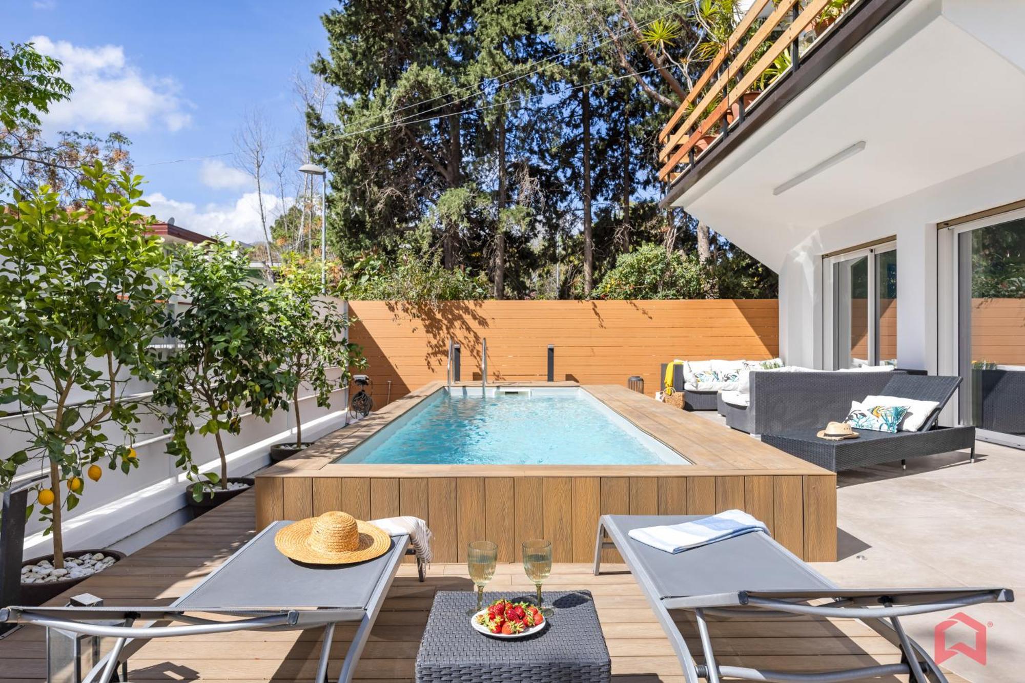 Appartamento In Villa Con Piscina Privata Palermo Exteriör bild